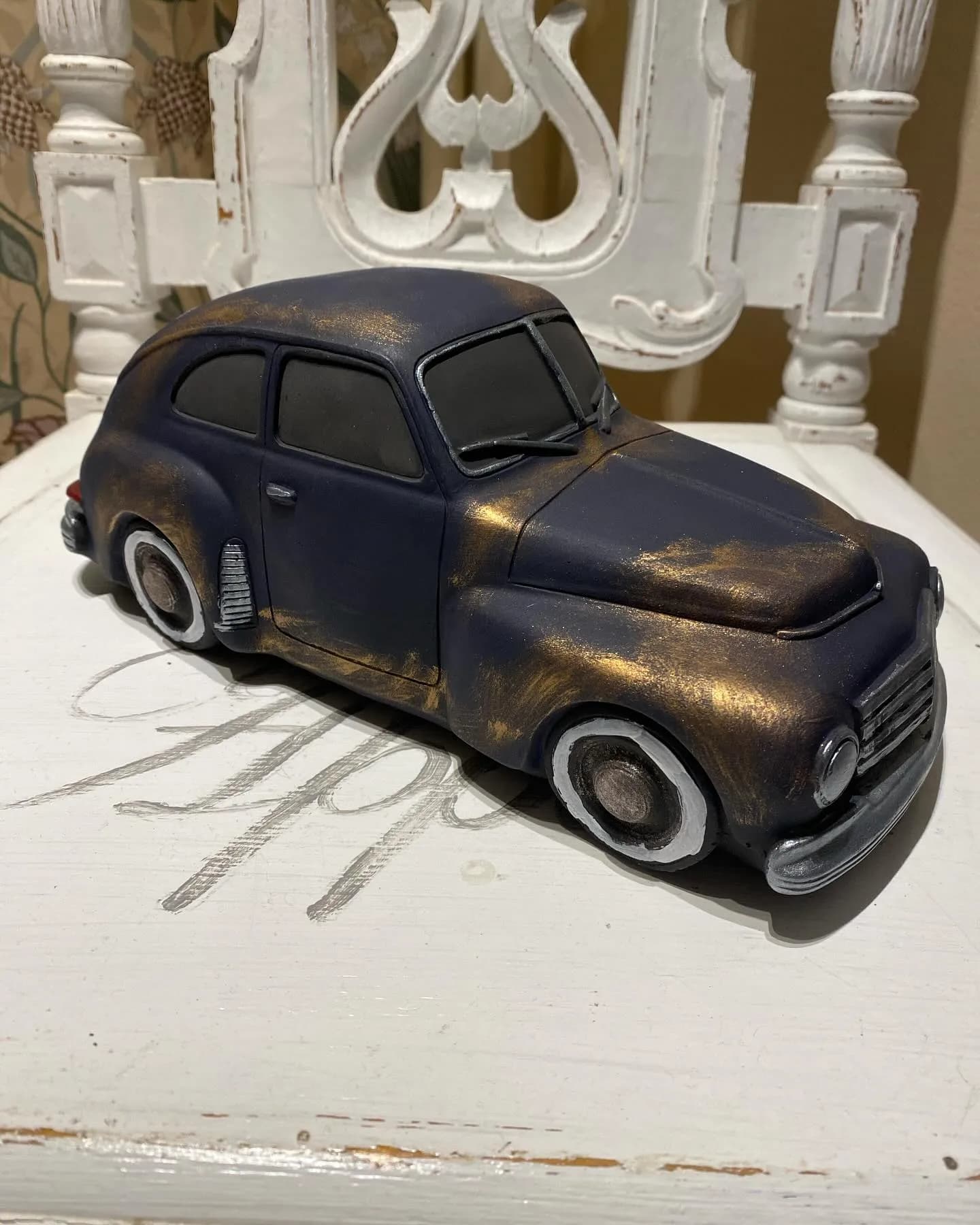 Vintage Car Sculpture