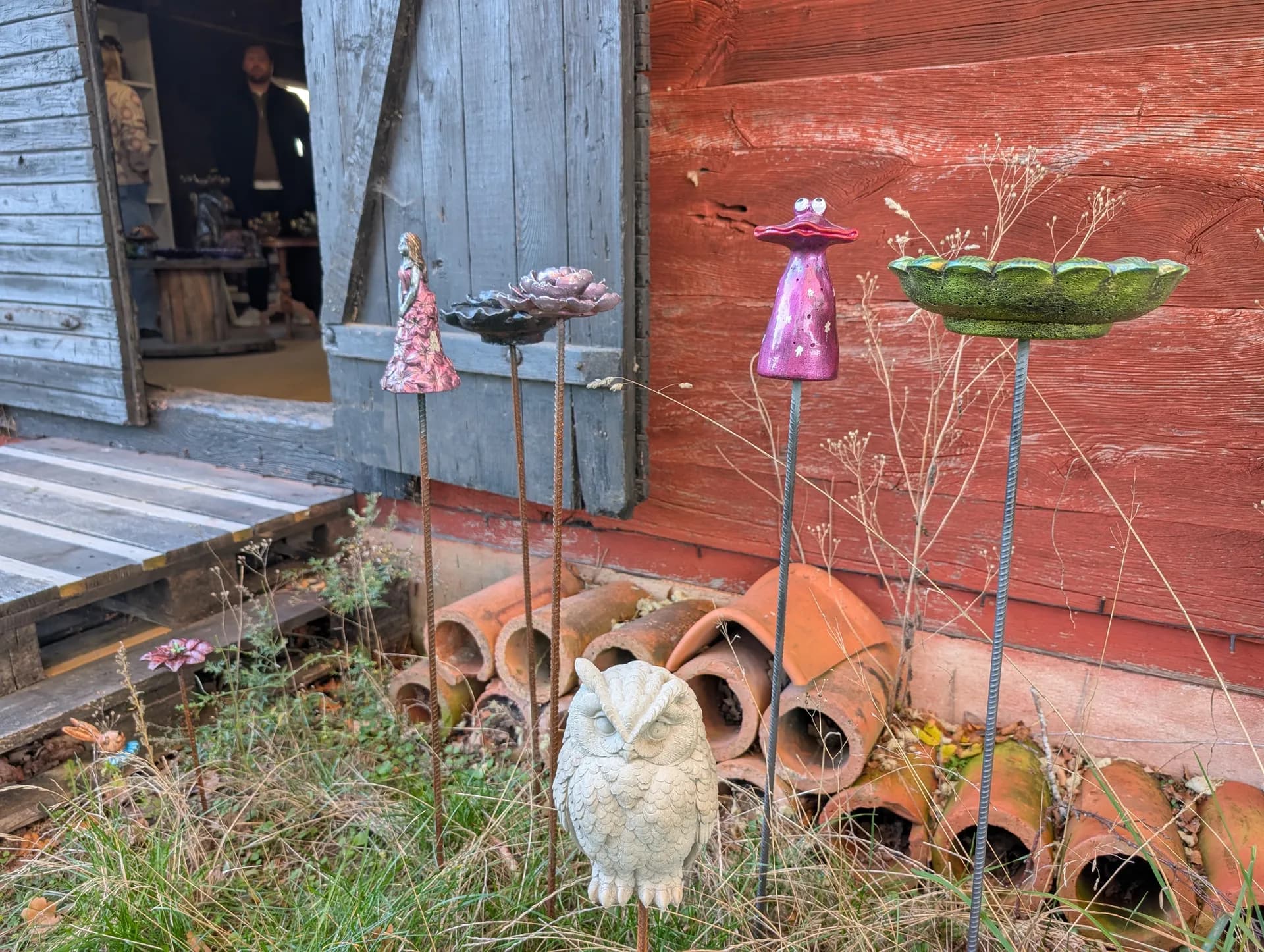 Uggla utomhusdekoration