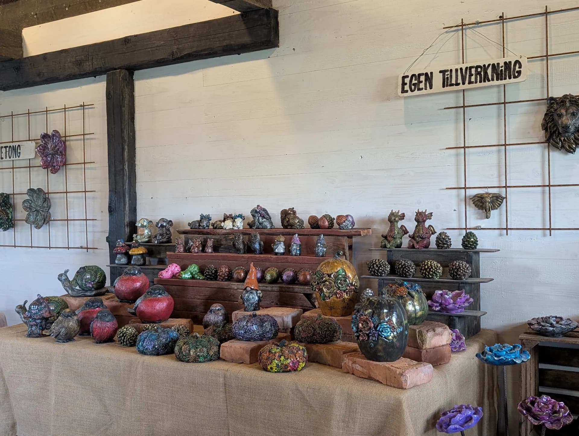 Bord display med pumpor